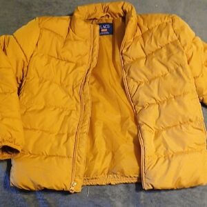 Place Kids' Orange Quilted Puffer Jacket